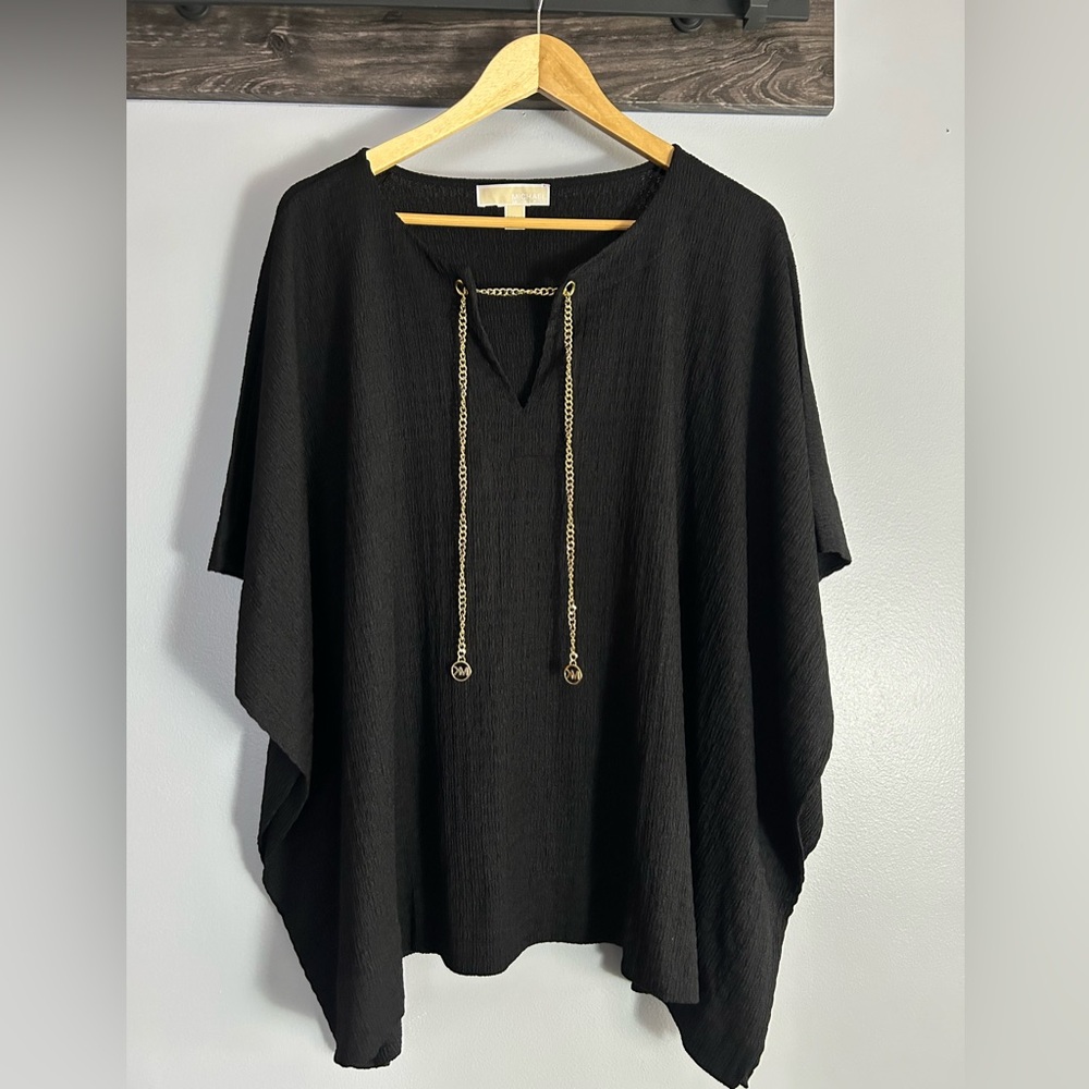 Michael Kors dressy black top 
L/XL loose fit